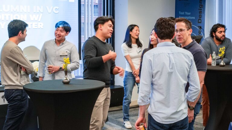 Alumni in Venture Capital brought together at Berkley Center Mixer